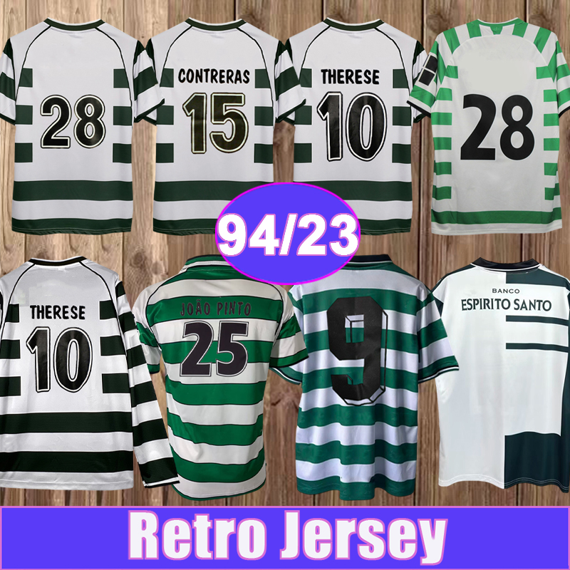 1994 2023 JOAO PINTO Mens RETRO Soccer Jerseys CONTRERAS QUARESMA SA PINTO NICULAE TONITO Home Green White Vintage Football Shirts