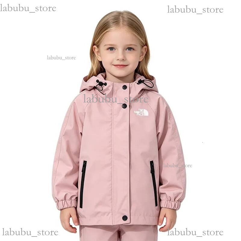 Fashion Multi Color Kids Hooded Jacket Wind Resistant Zipper Pocket Children Daily Wear Outer Coat Boys Girls Lightweight Windbreaker