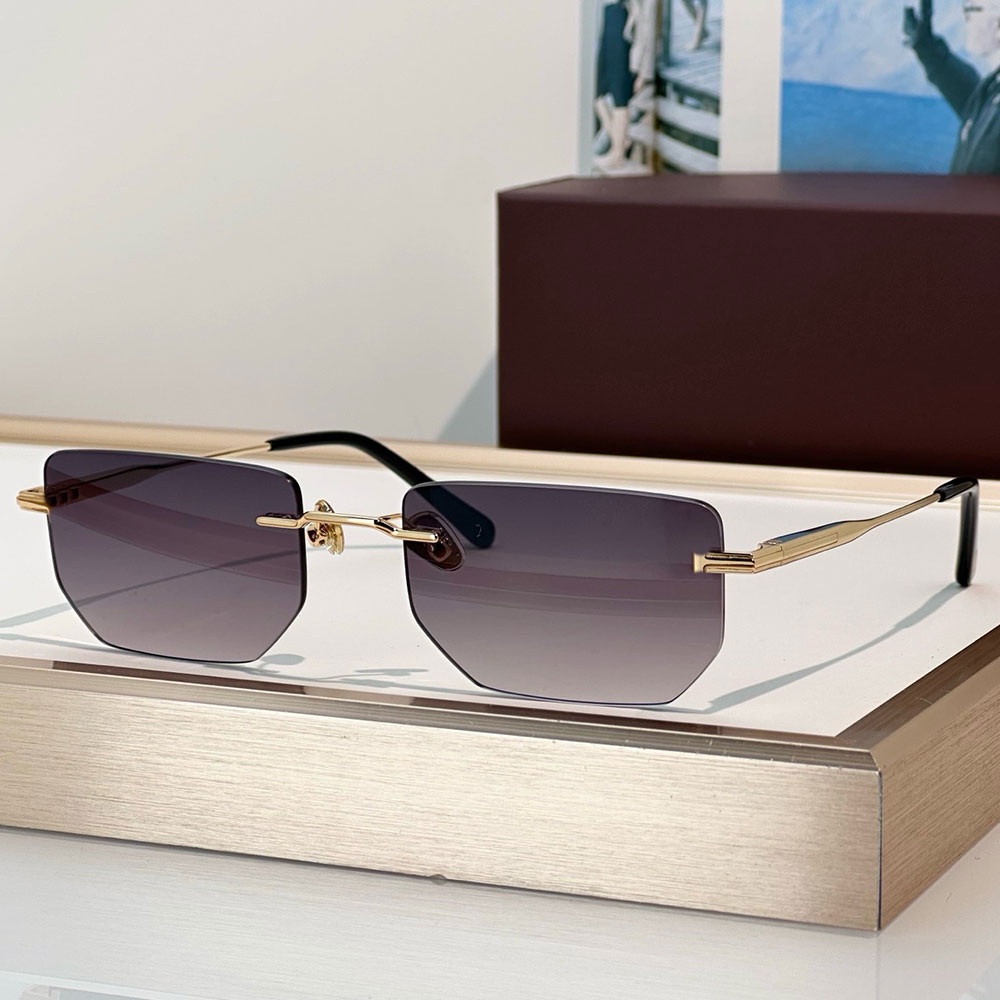 FT1355 Womens Ethan Sunglasses designer mens rimless sunglasses 26ss new model unisex minimalist fashion eyeglasses for beach parties with box