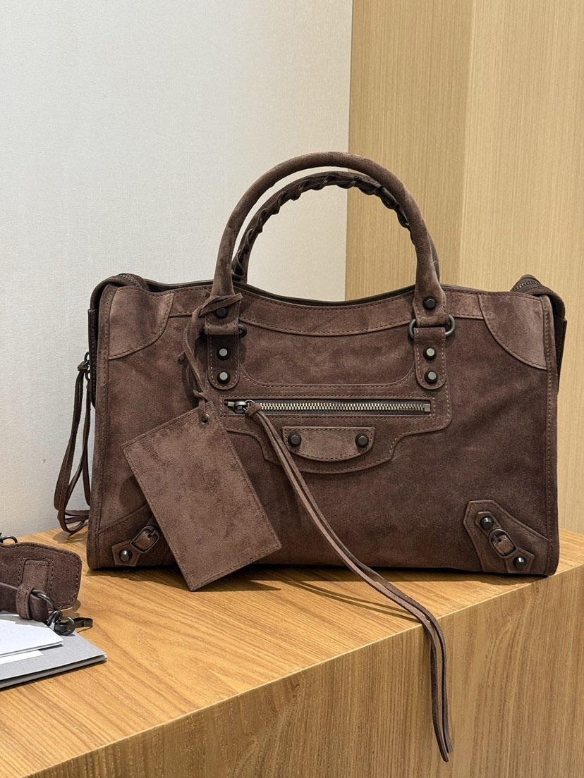 10A High-Quality Lightweight Luxury Vintage Suede Women's Motorcycle Bag Casual Fashion Handbag Travel Bag