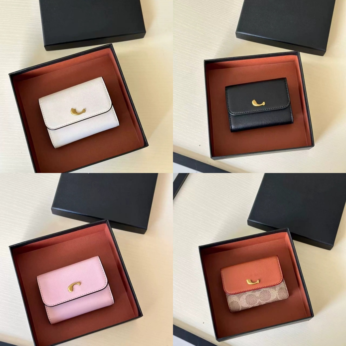 Small Designer Wallet Women Mens Wallet Trifold Leather Card Holder Letter Fashion Porte Carte Luxury Wallet Women Coin Purse Xb1300