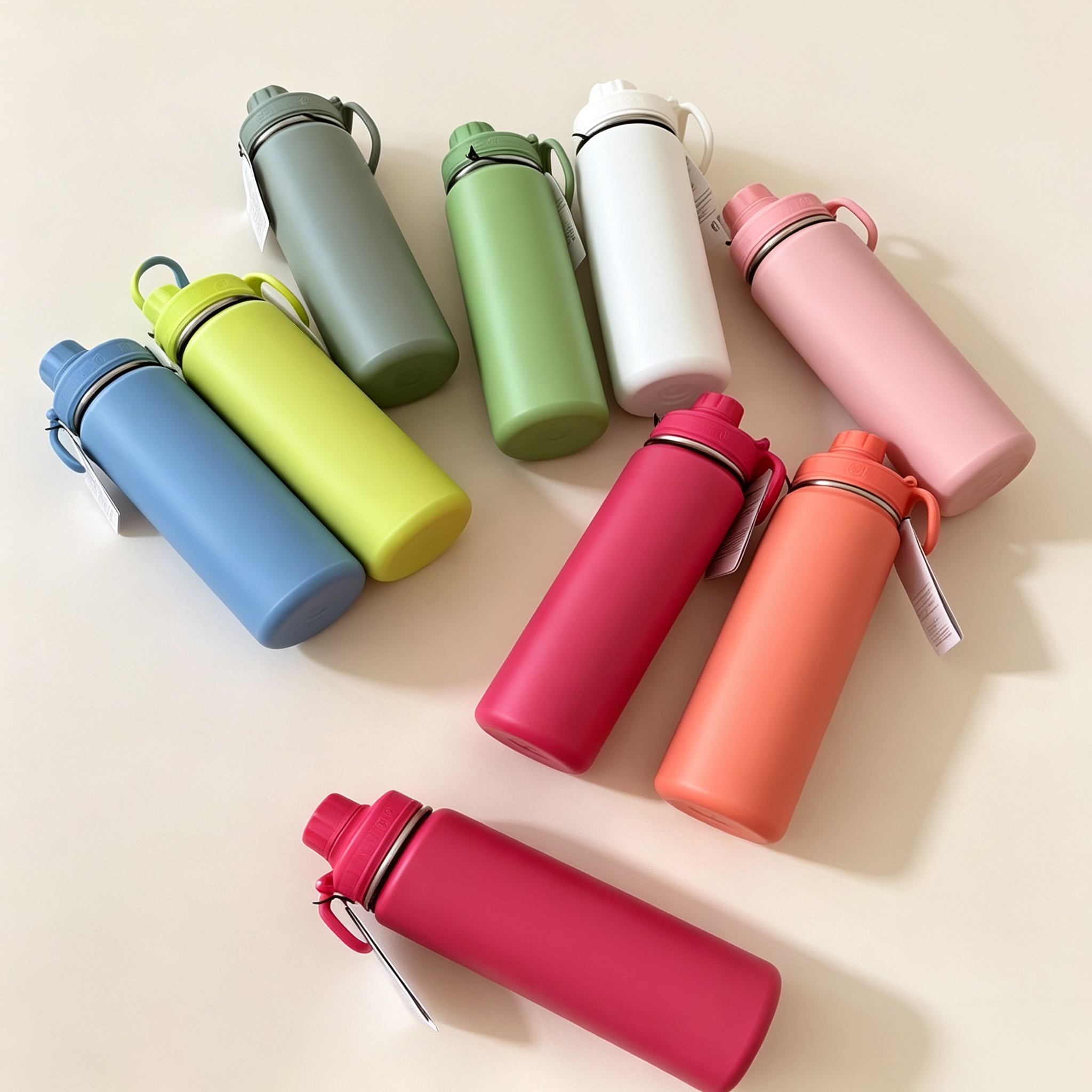 luluity lemonor Water Bottle luluity lemonor 400 530 710ml Personalised Gift 304 Stainless Steel Water Cup Sports Bottle Portable Leakproof Outdoor