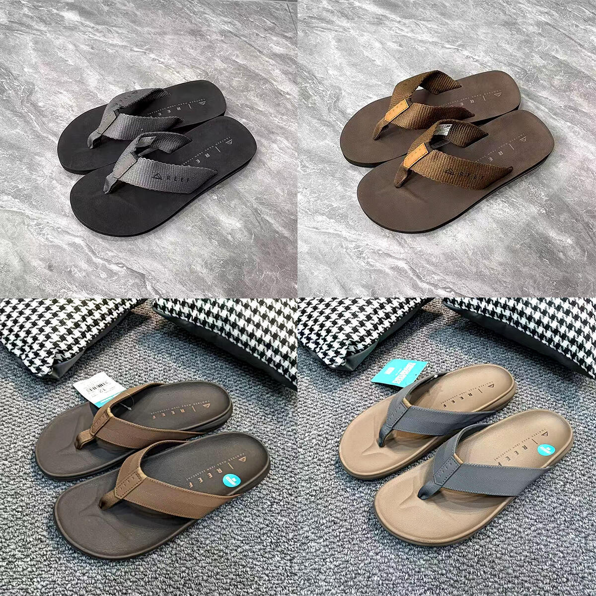 Designer thong sandal REEF Mule Fashion Flat Vacation Cushion Coast slippers casual Men's Flip flops Beach pool reefs travel luxurys slide Summ