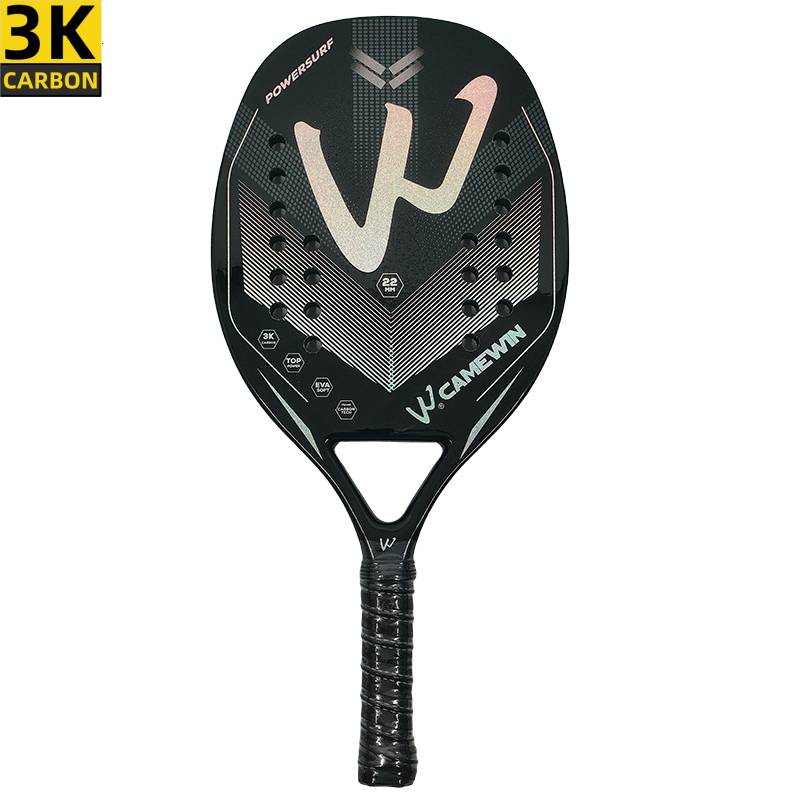 2026 Camewin 3K Beach Full Carbon Outdoor Fiber Rough Surface Outdoor Sports For outdoor Men Women Adult Tennis Racket The New Free Shipping Shippin