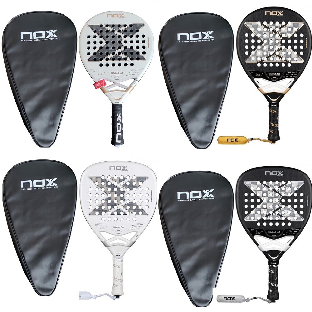 Lightweight Carbon Tennis Racket 2026 New NOX Top 1 High Quality Professional Padel Soft Face Fiber Fashionable EVA Sport Racquet J260824 Racket Sho
