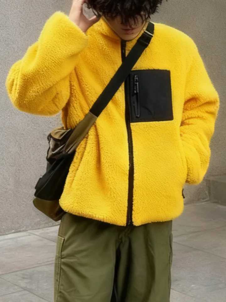 25 year new Sherpa wool fur street wear hip-hop brand teddy bear outdoor polar 8 ball winter Sherpa wool men's jacket X260824