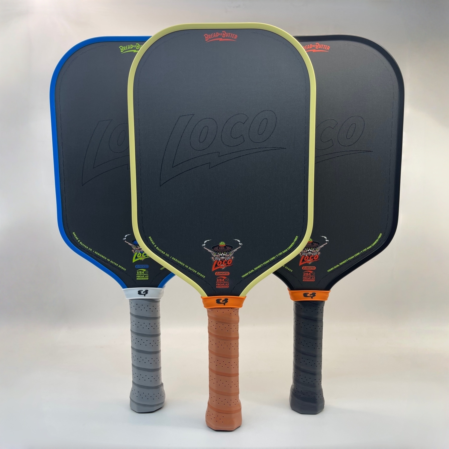 2026 New Bread And Butter Loco 16Mm Elongated Pickleball Paddle outdoor Dual Density Foam Outdoor Core CFC T700 Hybrid Carbon Fiber Free Shipping Sh