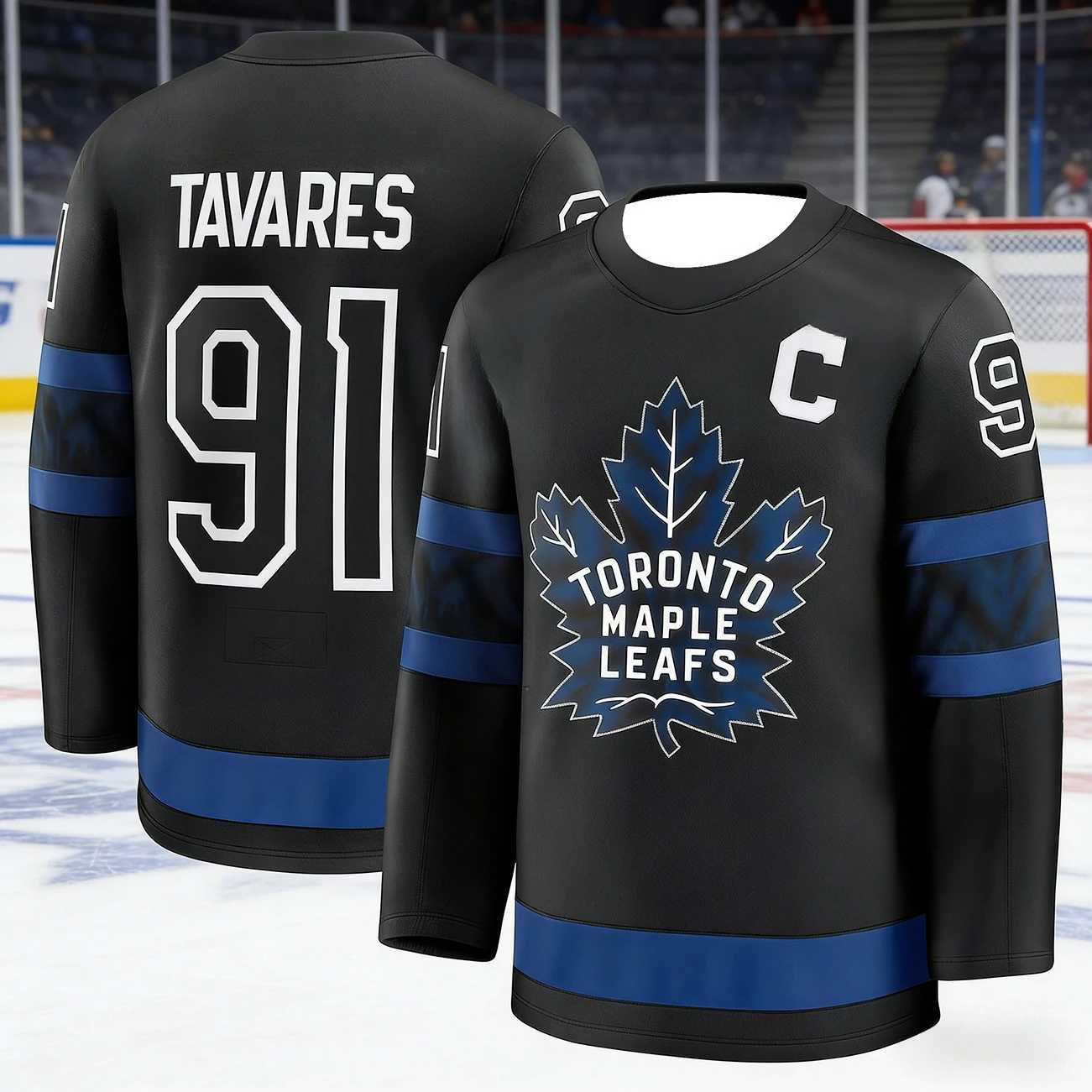 Men's New Toronto Ice Hockey Training Competition Jersey with 3D Print Breathable Moisture-Wicking Long-Sleeved T-Shirt Kids R260921