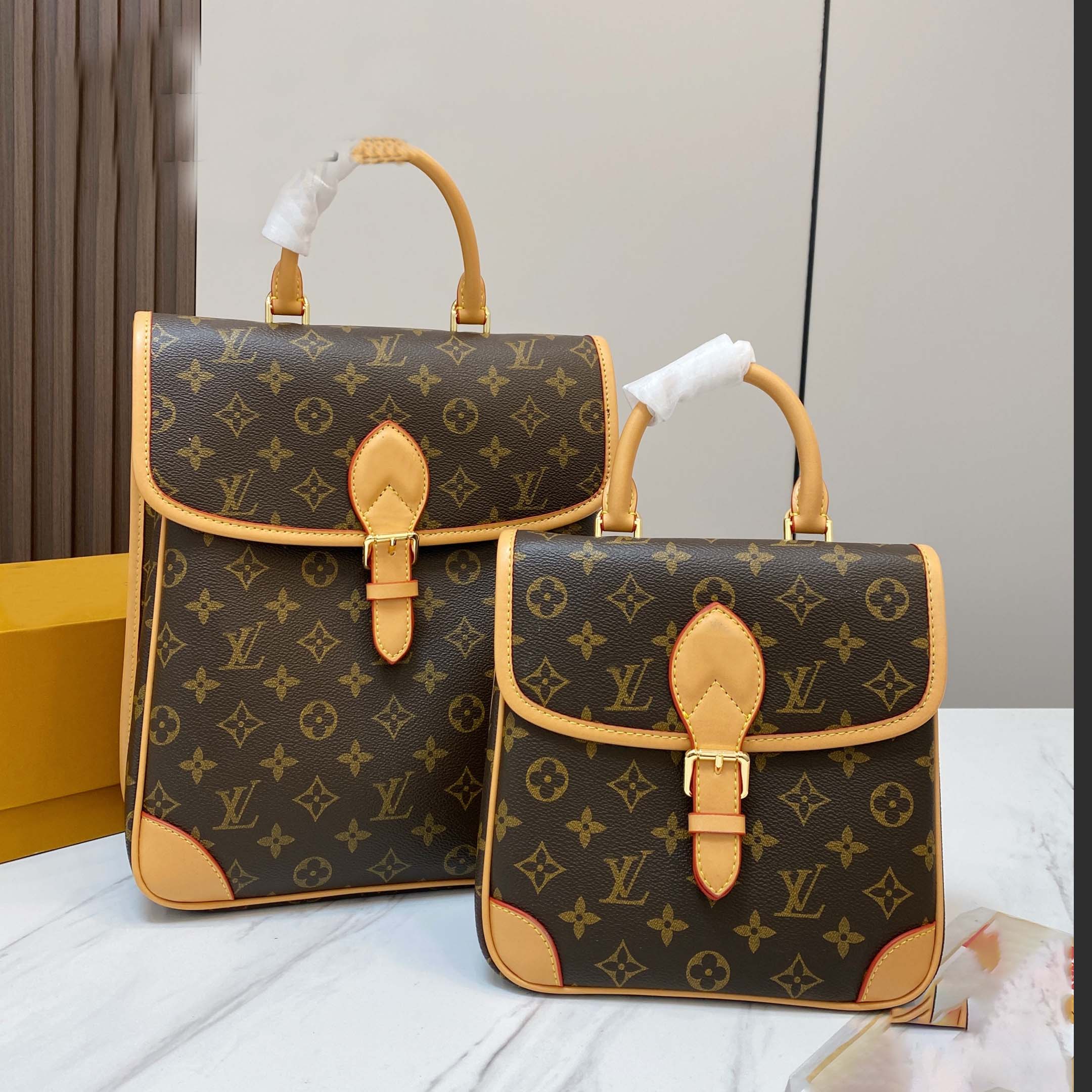 Sac DIANE de créateur Sac à dos de qualité supérieure Sac à dos polyvalent à la mode pour femmes Nouvelle collection hiver et automne de sacs imp