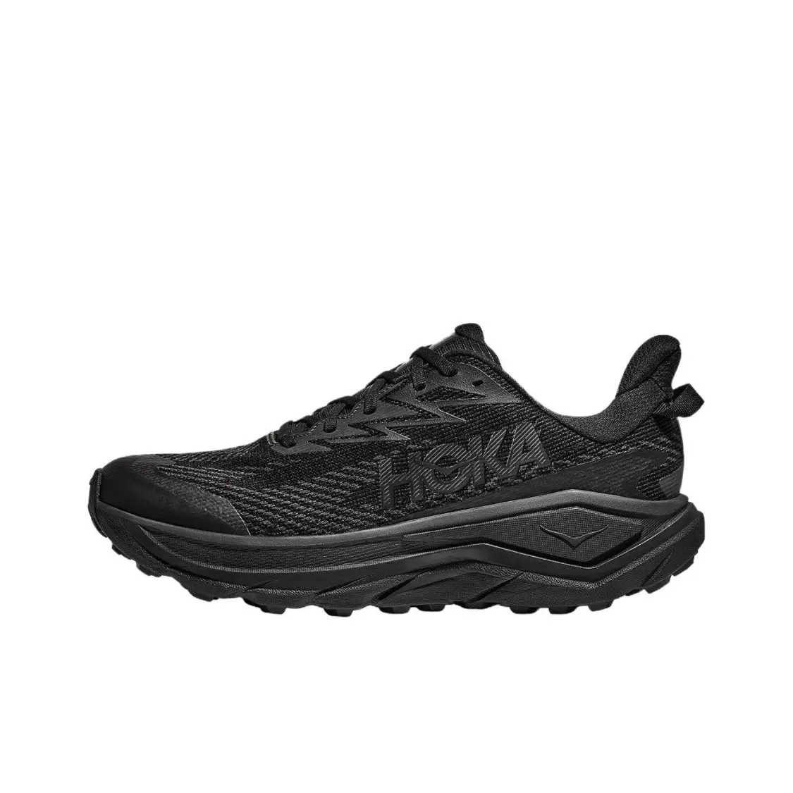 HOKA Challenger 8 peedgoat Hommes Femmes Plein Noir Trail Running Baskets Respirant Maille Coussiné Randonnée En Plein Air Trekking Chaussures De