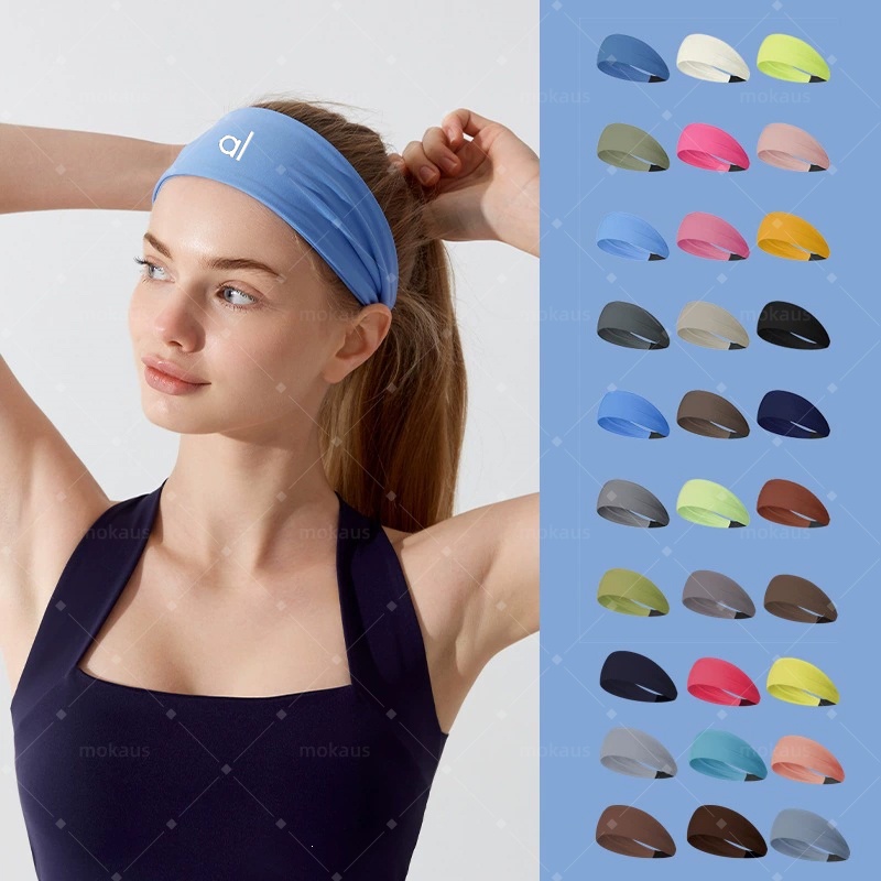 High Quality Yoga Hairbands Womens Sports Headbands Wicking Performance Conquer Absorbing Wide Brimmed Headscarves Anti Sweat Outgoing Headwear