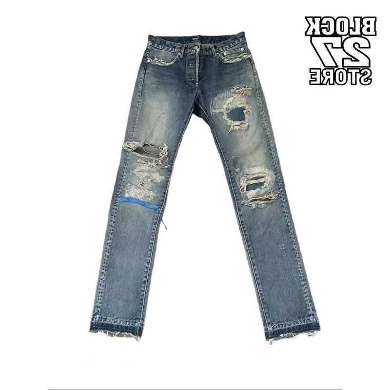 Undercover New Washed Thunderbolt Straight PANT Jeans Cotton Denim Pants Comfort Casual Jeans Size 2 E137 S260801 S26082547TV