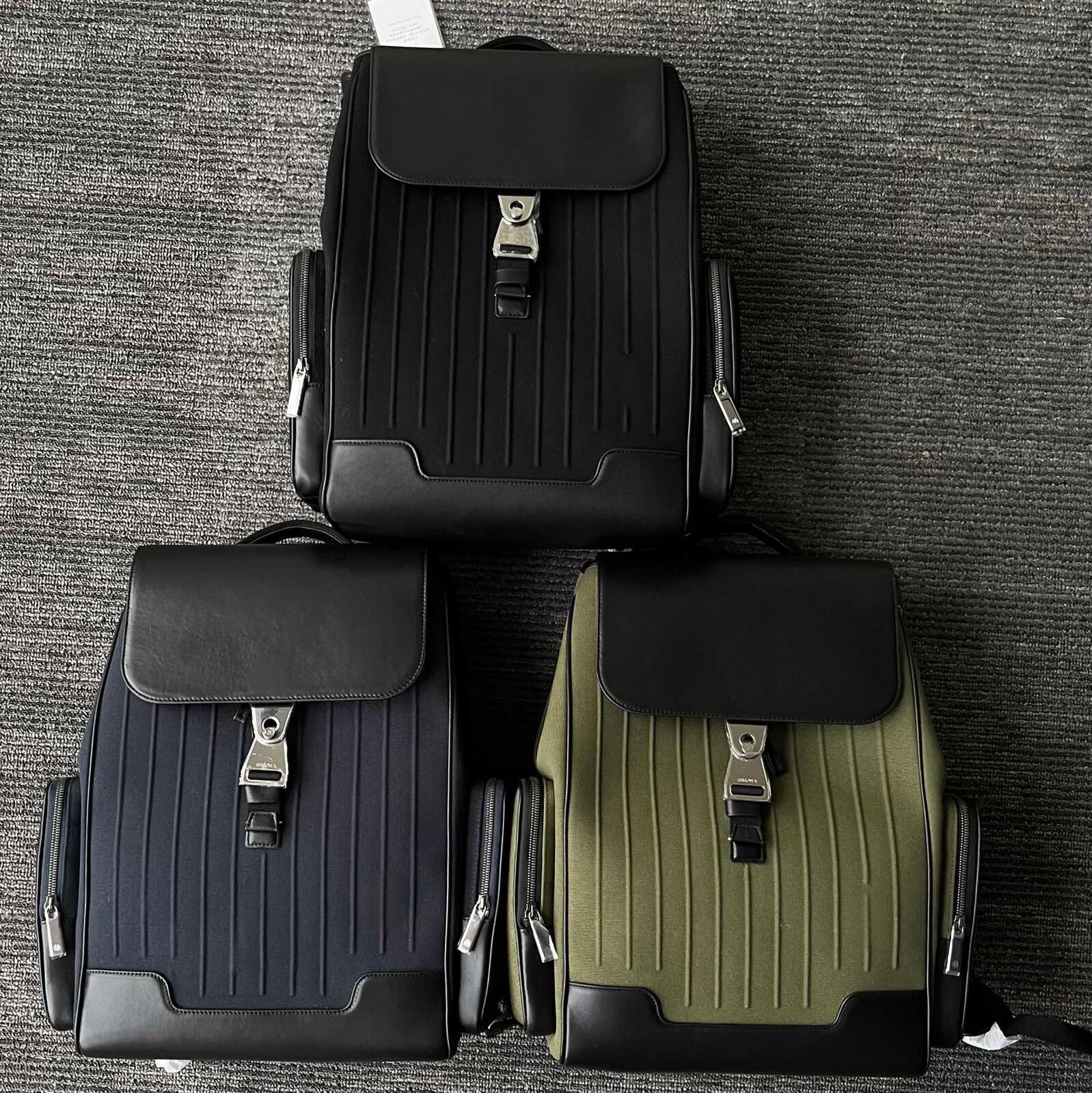 2026 12A large size Backpacks Pack Multiple Pockets Bag Designer NEVER STILL Letter Print Cowhide Leather Zipper Open Handbag