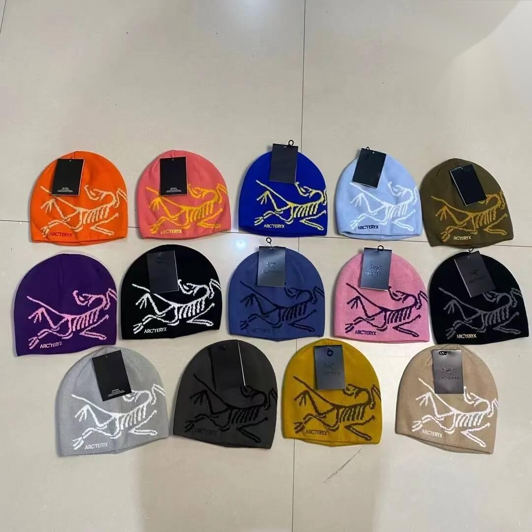 Bonnets d'hiver Bonnet de créateur Automne Brodé Tricot Chaud Unisexe Casquettes 1 bonnet