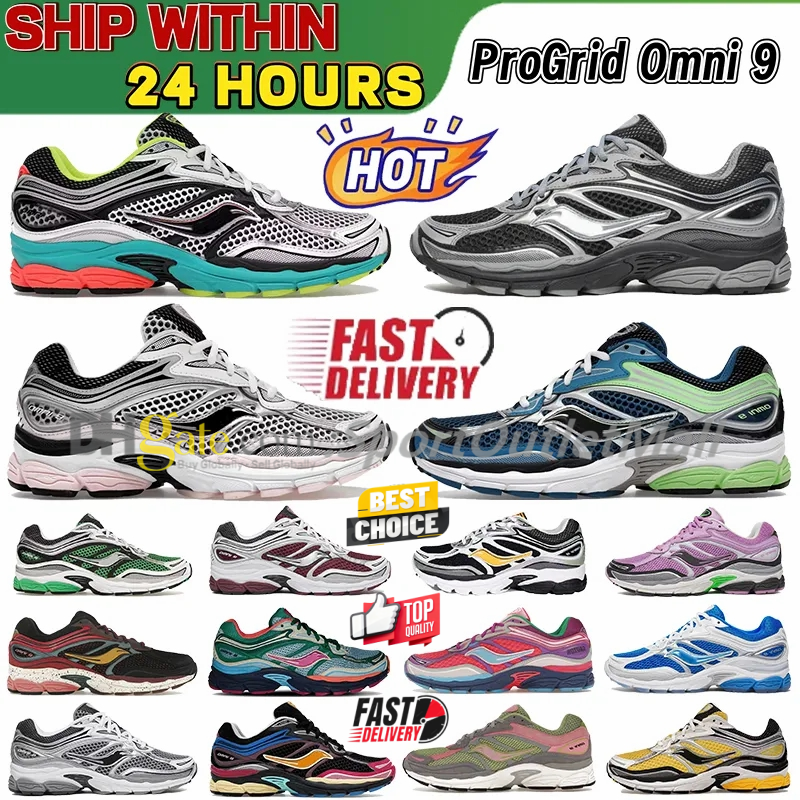 Sauconyy ProGrid Omni 9 Running Shoes Sneakers Pro Grid Omni9 Saucony Ride Millennium Men Women Wmns GS Trainer Outdoor 2026 New High Quality Low Wh