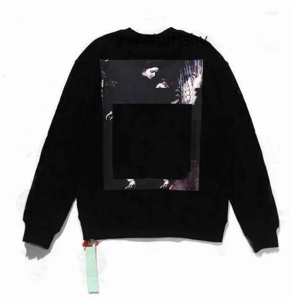 Offwhite Pullovers Designer Long Sleeve T Shirt Hip Hop Streetwear Casual Street Wear Skateboards Hoodys Pullover Clothes Oversized Off Whitemen Swe