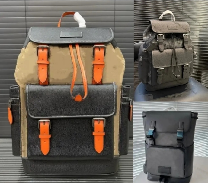 Sac à dos design Sac à main de marque de luxe Double bretelles Sacs à dos Femmes Portefeuille Sacs en cuir véritable Lady Contrast Pulses Duffle
