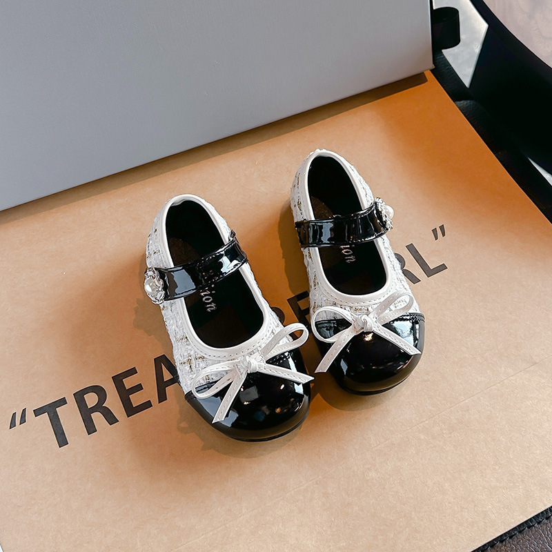hot Free shipping luxury Childrens shoes New style temperament of girls' single shoes and small leather shoes