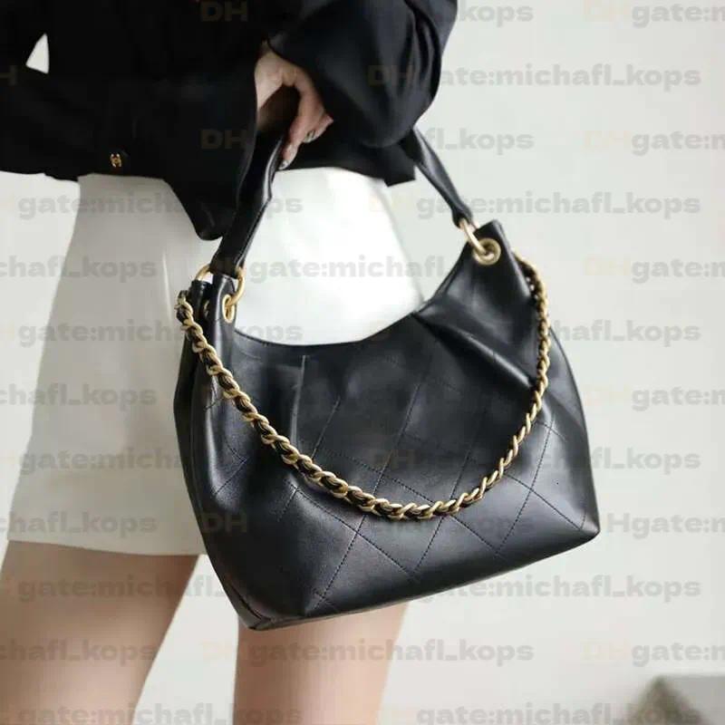 26C Chain Hobo Bags Designer Handbags Shoulder Totes Bag Luxury Vintage Hippie Quilted Lambskin Purses with Gold Chain Top Handle Everyday Chic Hand
