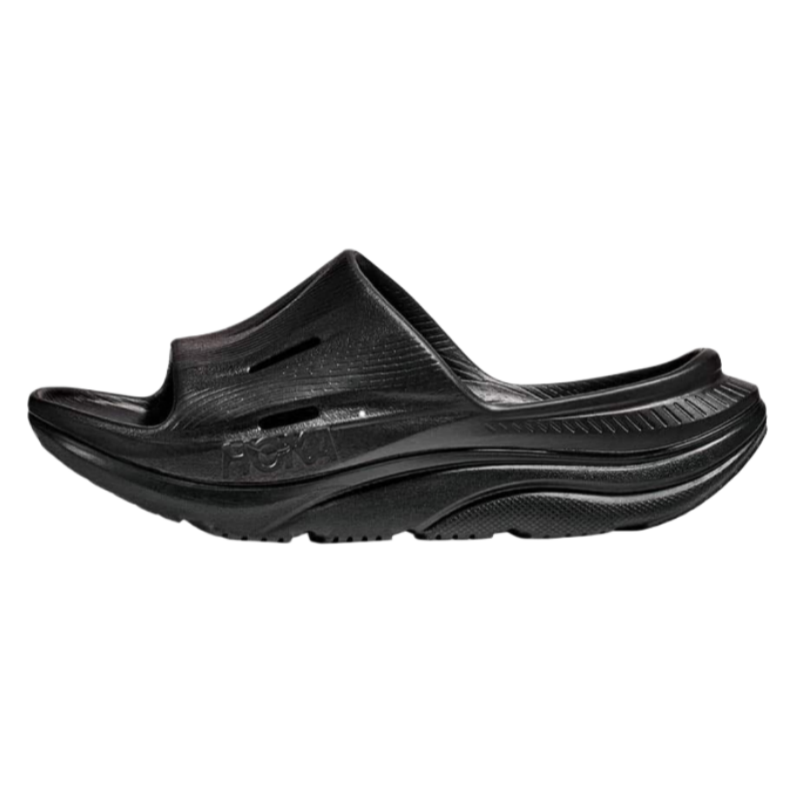 Designer Shoes HOKA ONE ONE Ora Recovery Slide 3 Comfortable EVA Hollow-Out Slide Sandals, Men and Women, Black