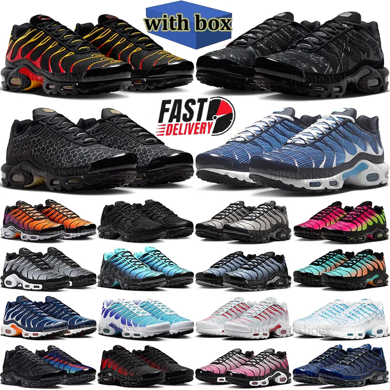 Classic Style Sneakers TN Plus Men Women Designer Sports Running Shoes Durable Trainers Outdoor Comfortable Triple Diverse Colorways Casual Running