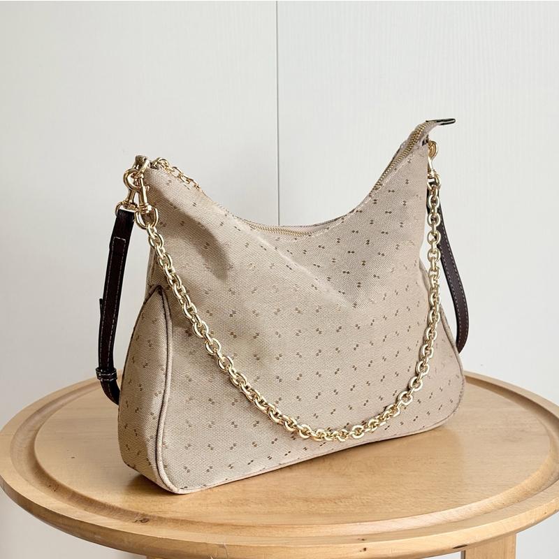 Designer bags casual hobo brand vintage free shipping New tote retro printed chain wallet brand armpit sac a main for women single shoulder bag cros
