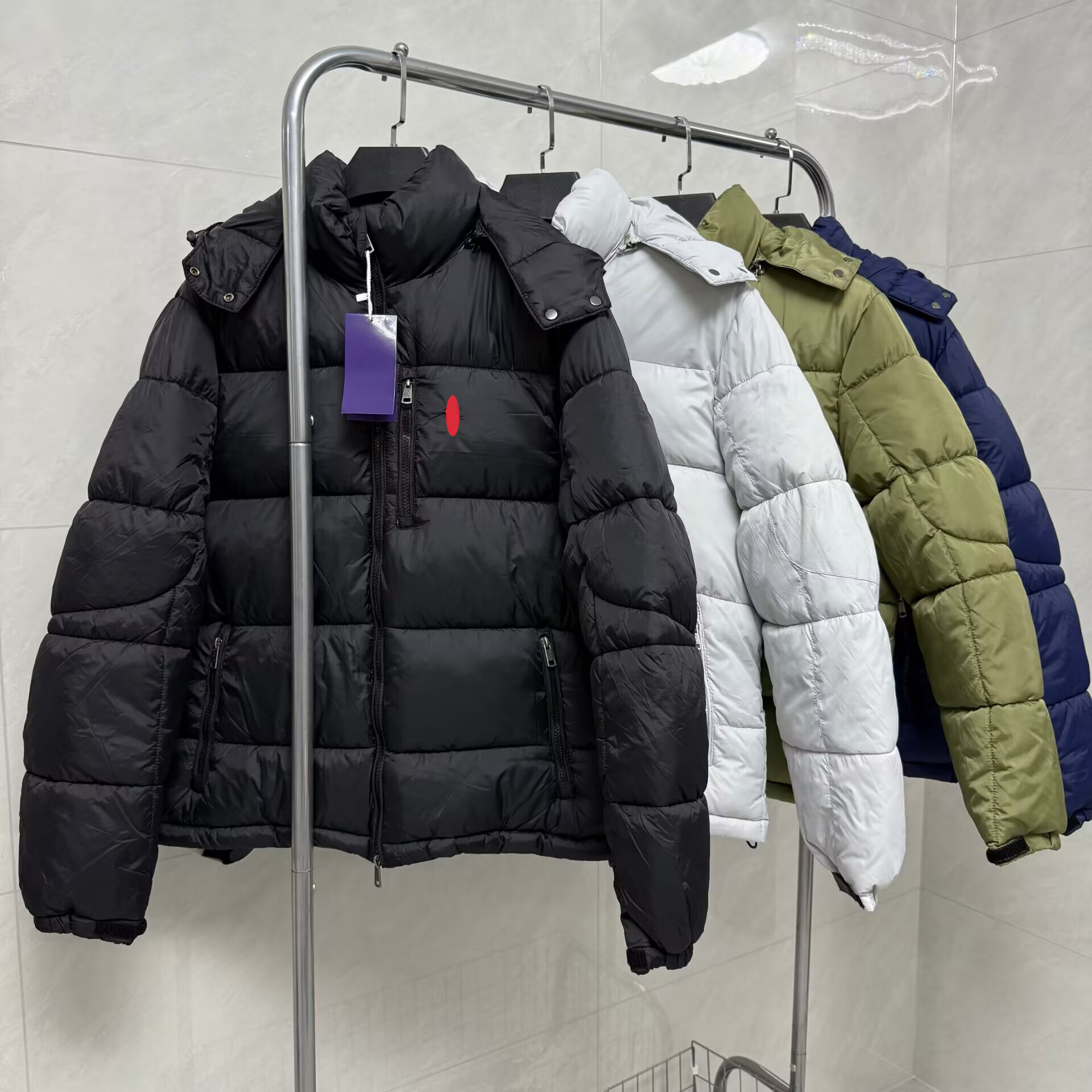 Down Jacket Mens Designer Polos Puffer Embroidery Letters Coats Thickening autumn awinter keep warm Outdoor Hooded Waterproof Q260907