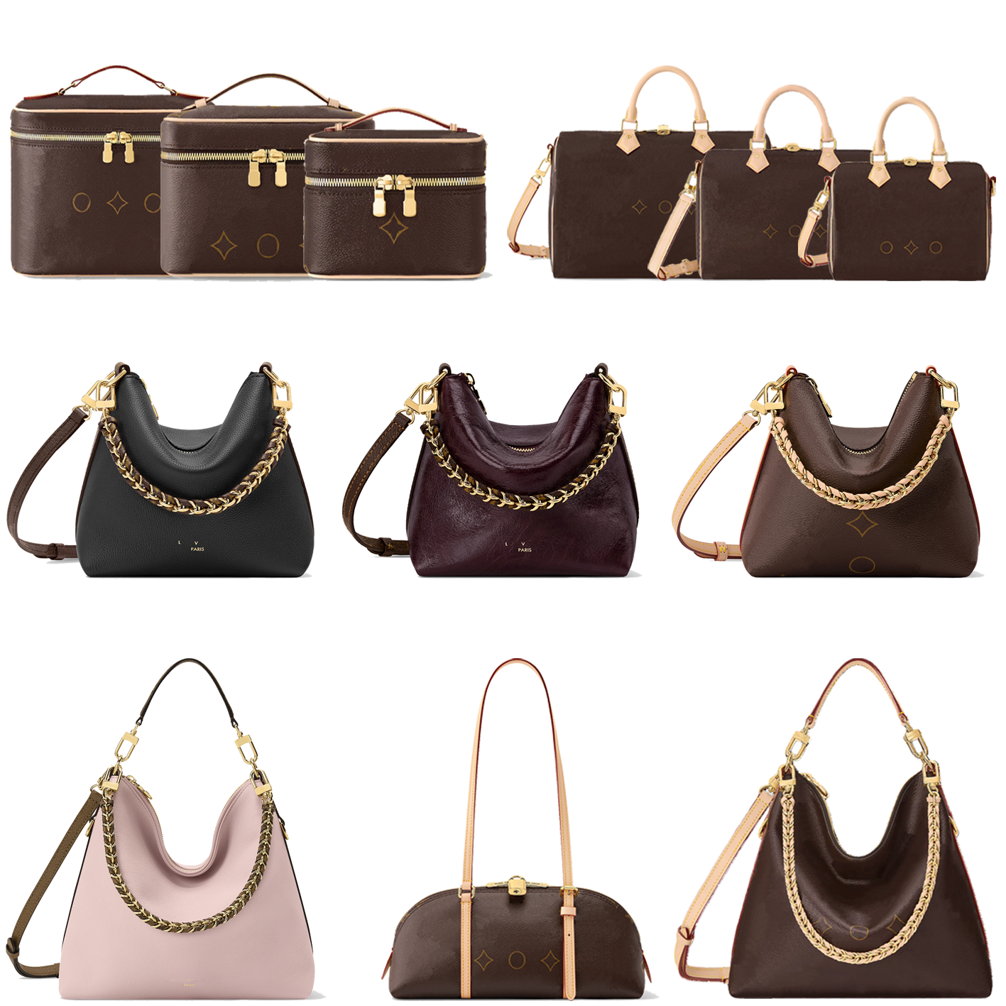 10A Designer bags M29099 M28953 M29628 M29548 M29537 M2A840 M3A247 NANO leather Shoulder Bag hand bag crossbody Shoulder embossed cosmetic New produ