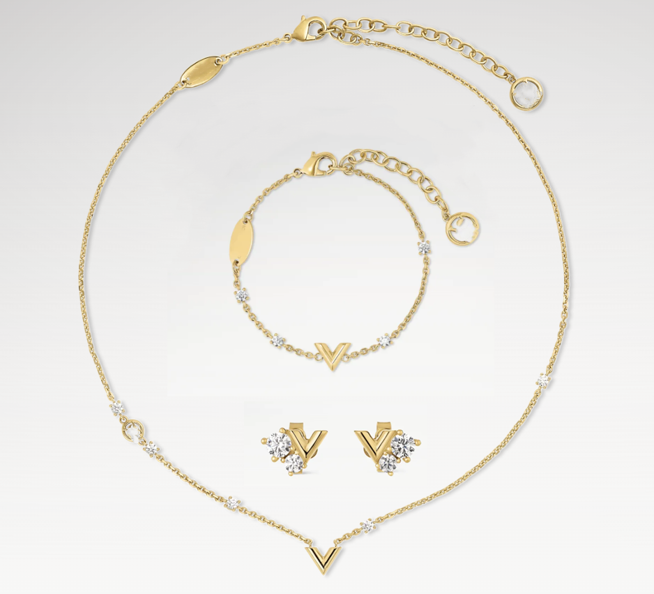 With BOX New Designer Jewelry Sets Pendant Necklaces Stud Earrings Bracelets Sets 18K Gold Plated Fashion Jewelry Set Wedding Party Gift no fade