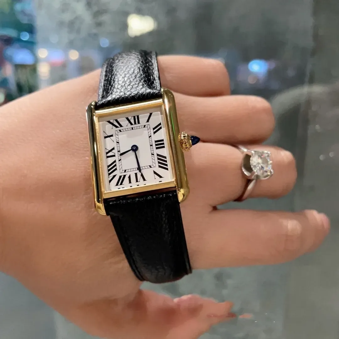 watch watches watches men high-end luxury high-quality Wall Clocks Super Silent Luxury Tonneau Dial TileMetal Modern Designer Business Casual Pre