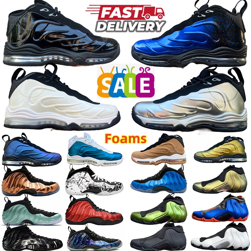 Designer Foams Basketball Shoes Mens trainers Carbon Fiber Metallic Silver Red Pine Current Blue Royal white black Long-Lasting Comfort Sneakers 40-