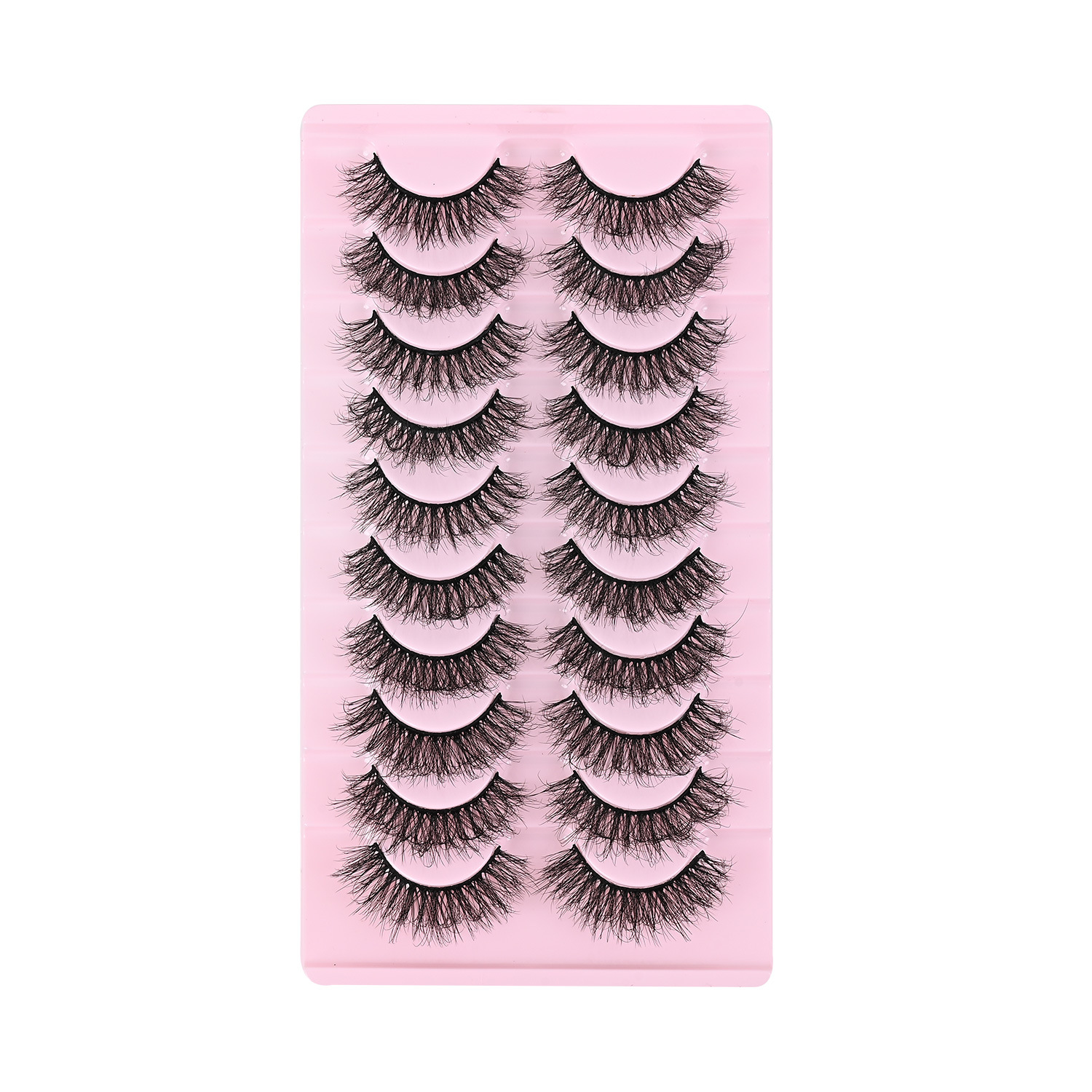 10 paires de faux cils 3D en vison avec bande complète – Volume épais, doux, vifs, extensions de cils réutilisables faites à la main, légères et