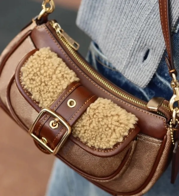 Genuine Leather Ashton Single Shoulder Cowboy Crossbody Bag Leather Canvas Women Men Zipper Closure Two Hass Small Pouch Handbag Hobo Purse