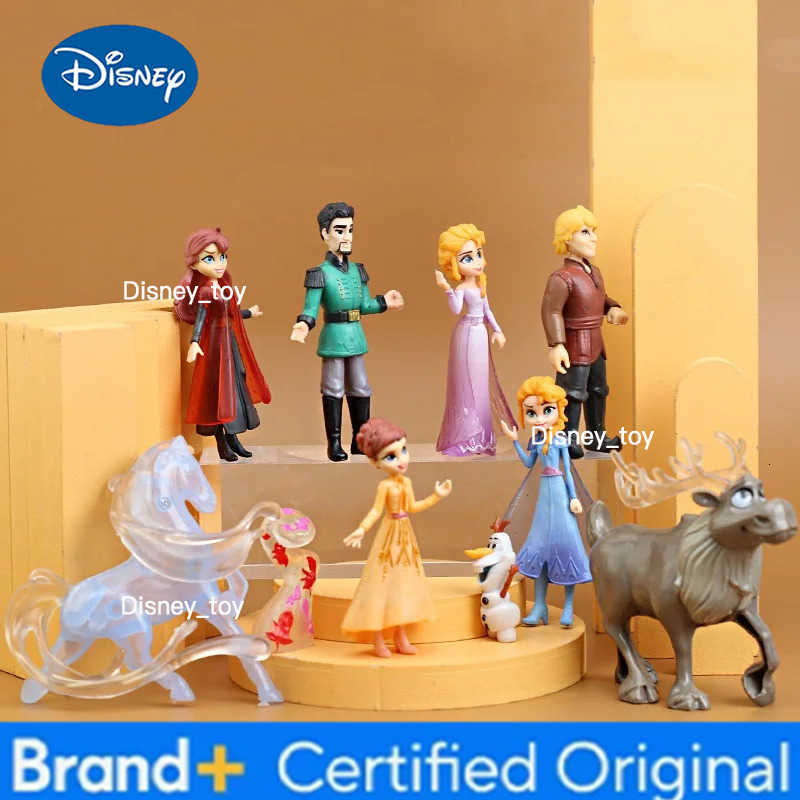 9pcs/set Disney Frozen 2 Snow Queen Elsa Anna PVC Action Figure Olaf Kristoff Sven Anime Dolls Figurines Kids Toy Children Gift C260826