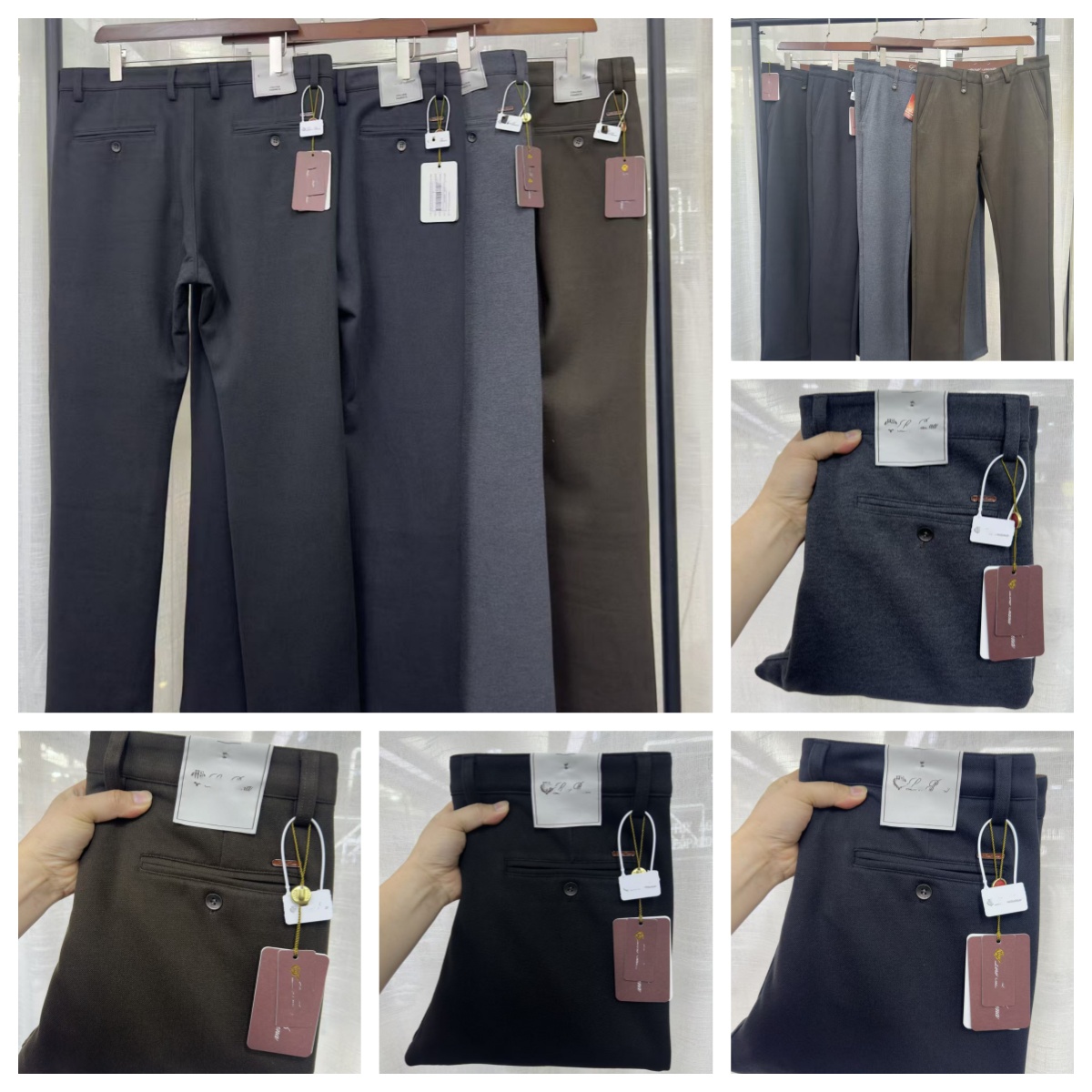Mens Pants Luxury Brand Embroidered Letter Logo Cotton Trousers Mens Classic Fashion Joker Business Casual Looser Straight Elastic Jeans Designer Me