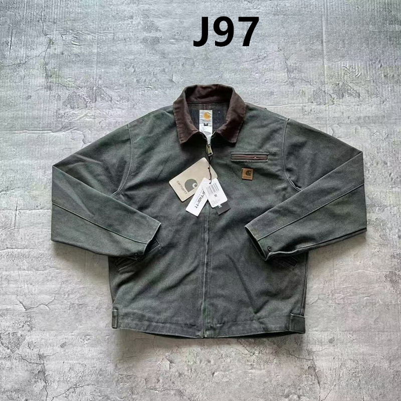 Carhartness Jacket Trend Brand Regular Fit Oversized Designer Coats High Quality Cotton Comfortable Luxury Vintage Classic Long Sleeve Carhartmens J