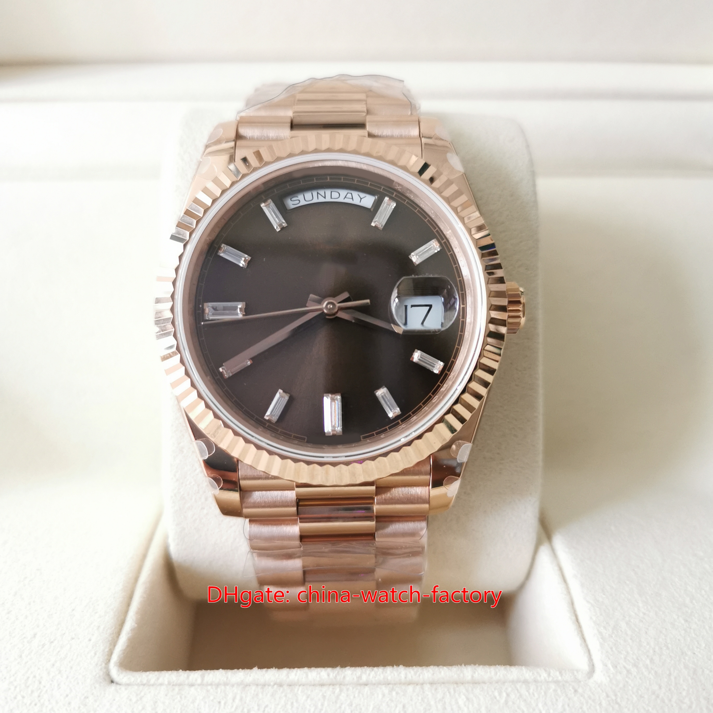 20 Style BP Factory Mens Watch BPF BP2813 40mm DayDate 228235 228236 228238 Diamond Bezel Dial 18k Gold Sapphire Glass Top Quality Asia 2813 Movemen