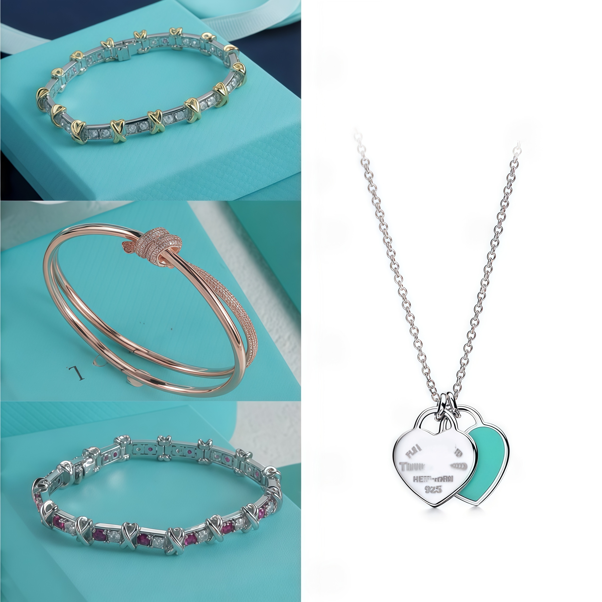 cojewelry Bracelet Designer Heart Pendant Charm Bracelet Stainless Steel 18kgold plated bracelet Fine Bracelets for Women Fashion Jewelry Valentine&