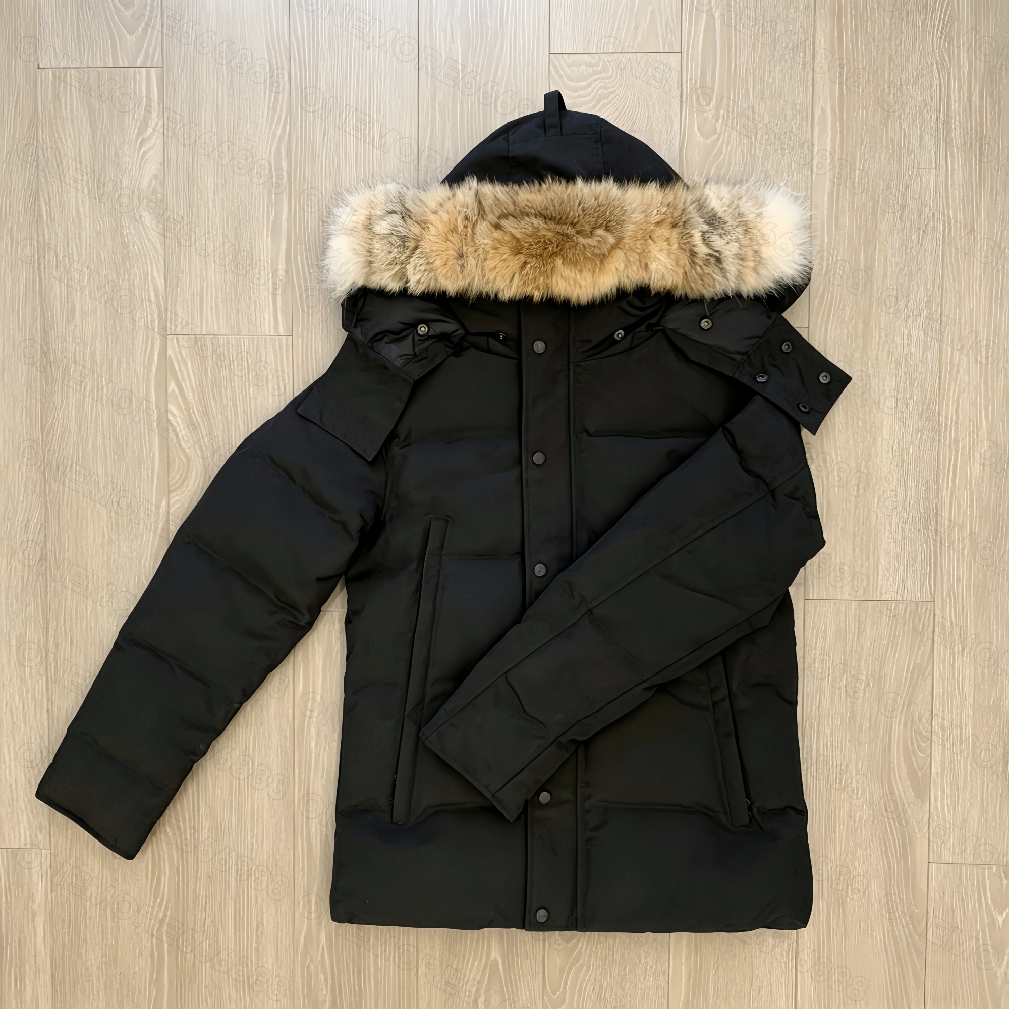 Mens Winter Parka Down Jacket Big Fur Hooded Warm Outdoor Coat Real Wolf Fur Homme Parka Outdoor Windbreaker Jassen Hiver warm Outerwear Doudoune Me