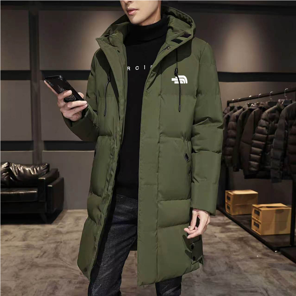Luxury Down Parka Mid-length puffer Water-Resistant Mens Fur Hood Insulated High Quality Winter Coat Outdoor Ski Hiking Cold Weather Jacket unisex