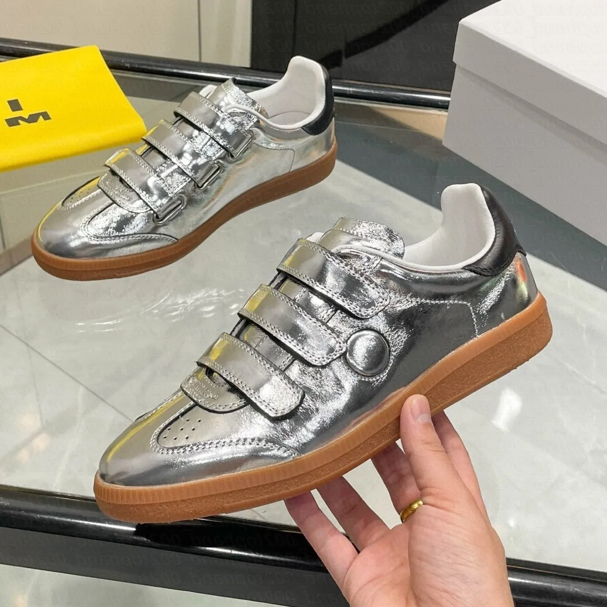 Chaussures décontractées en cuir suédé Designer isebal marran beth top chaussures d'entraînement bryce baskets bottes de luxe senny lacets robe c