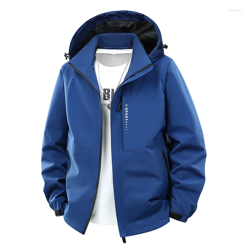 Men's Jackets Outdoor Casual Jacket Windproof Waterproof Style Spring Autumn M 8XL Large Size Fashionable Simple Match All 86