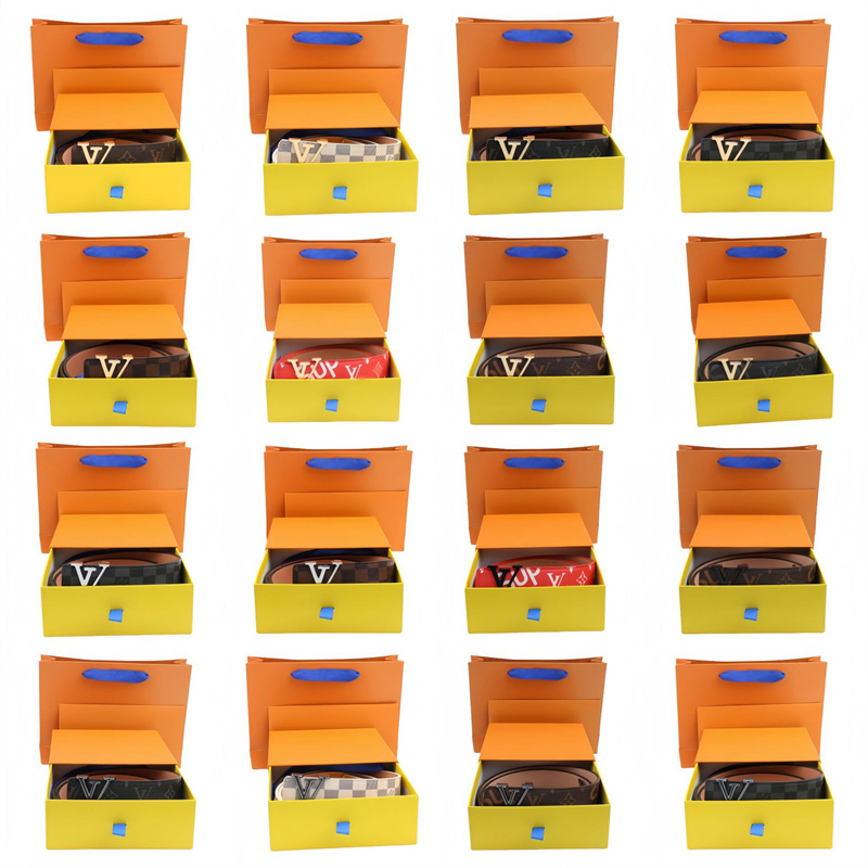 Designer Belt Men Luxury Genuine Leather Alloy V-Shape Buckle Abstract Red Blue Print Ceinture Belts Designer Men Women Fashion