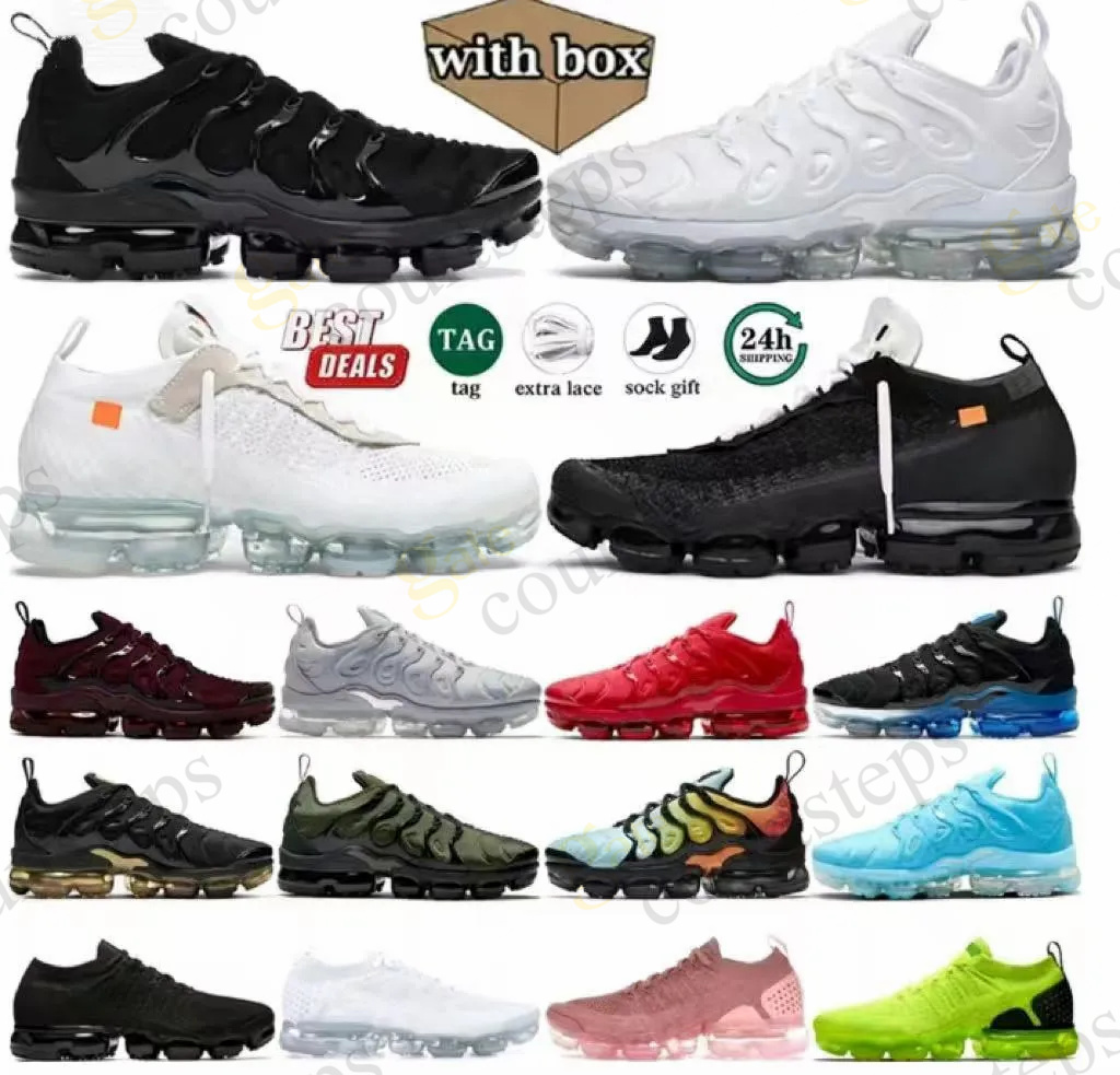 Tn Plus Running Shoes Men Women Sneakers Triple White Black Cherrys Re Knicks University Blue Game Royal Obsidian Walking Sports Trainers