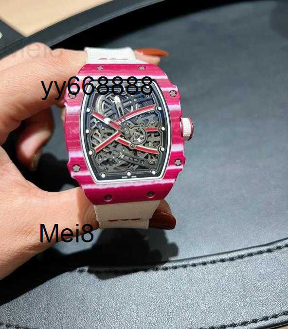 Luxury mens watch Mechanical Wristwatch Automatic Watches Limited Edition Rich M67-02 Alexis Pinturault Tourbillon Hollowed Ultra-thin 7.8mm Ntpt Ca