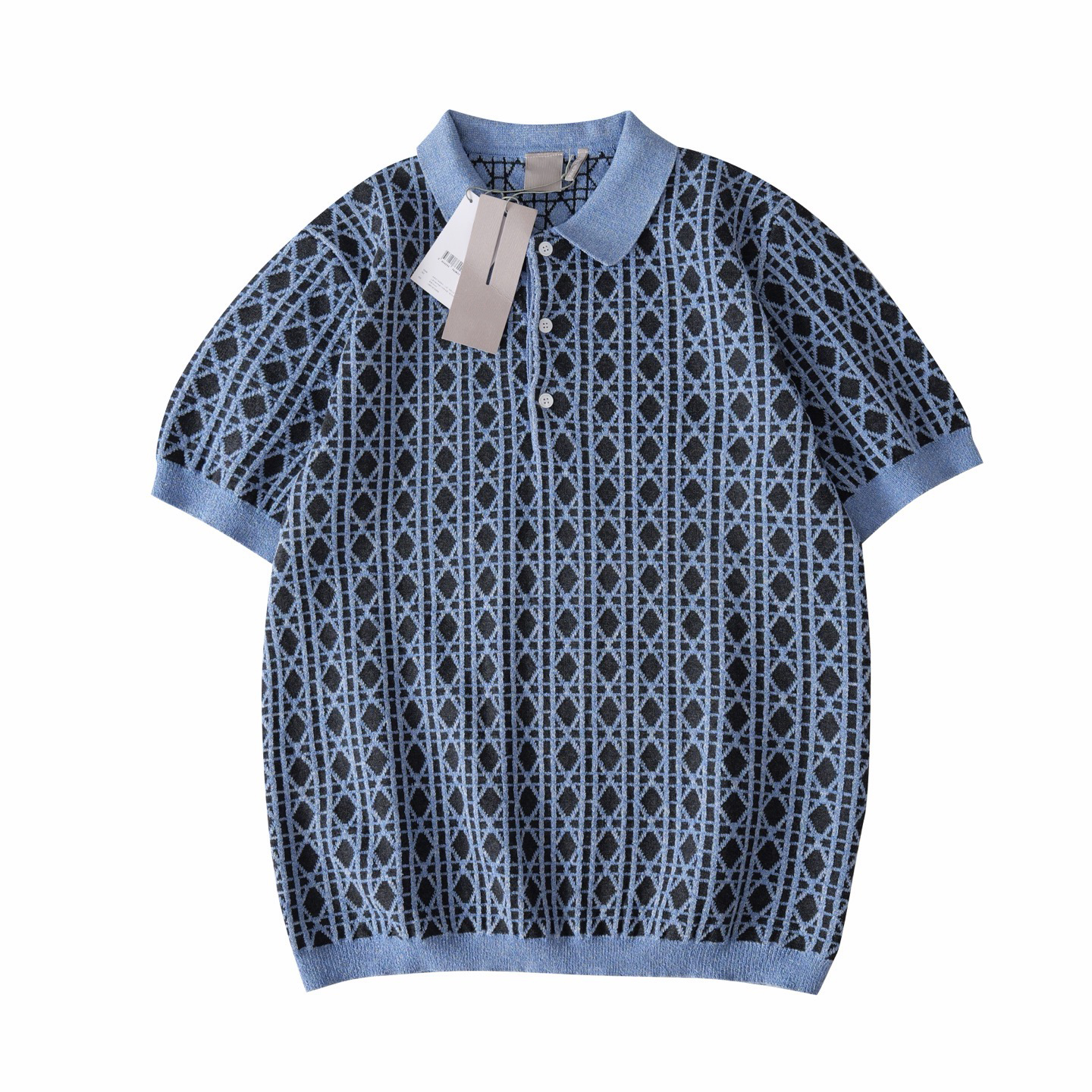 Men's Plus Tees & Polos Round neck embroidered and printed polar style summer wear with street pure cotton 43tgr