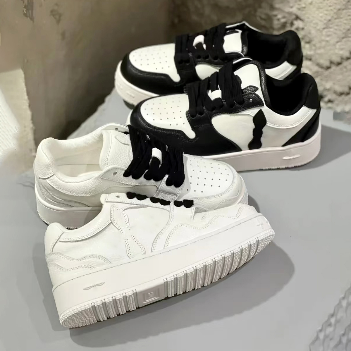 Fashion platform shoe tassels smfks 10a Outdoor Sneaker Classis loafer women RETRO CROSS tennis denim dress luxury Designer run casual golf Panda tr
