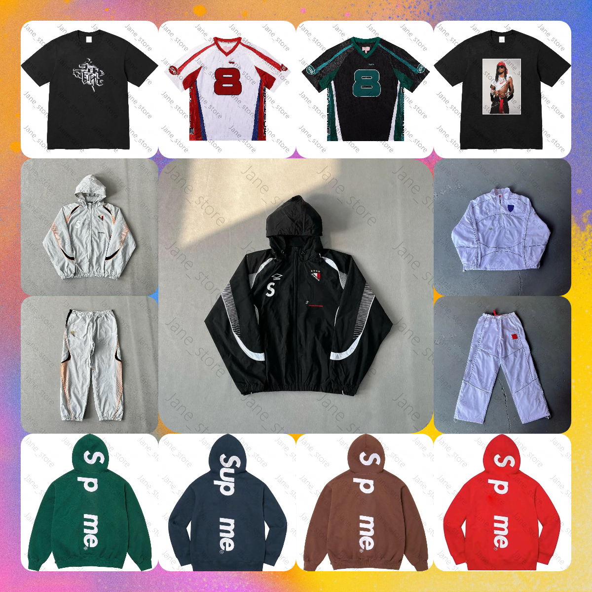 10A Designer New Fashion Mens Sportswear Jacket Embroidered Patterns Retro Racing Jacket Hoodie Drawstring Women suit Pants Set SPHT3 B2