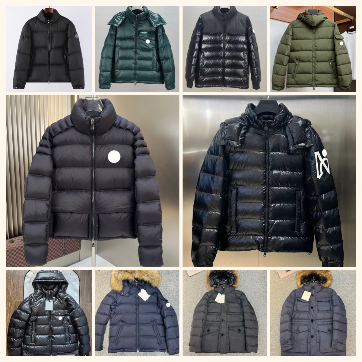26ss new short down jacket Pocket Double Zip mens jacket France Luxury Brand coat spring and autumn jackets Size 1-6