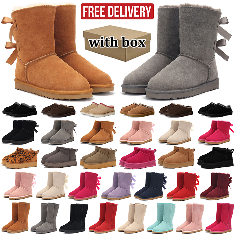 free shipping designer women slippers tasman tazz stylish slipper winter fur slides d h gate australia classic Boots Cozy Sheepskin Platform Clog Sh